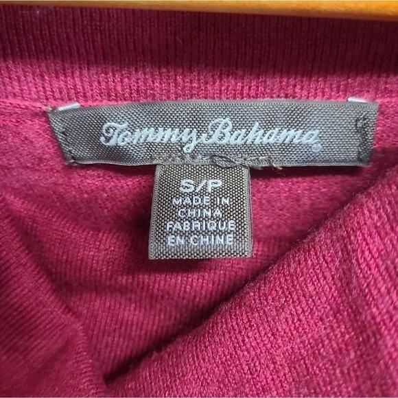 Tommy Bahama Wool Blend Red Cowl Neck Dress‎ Size Small - Picture 5 of 6